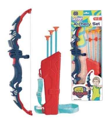 WOOPIE Väikese vibutaja komplekt - vibu ja nooled, 5 tk.