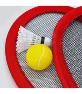 WOOPIE suured tennise- ja sulgpallireketid lastele — komplekt + pall/sulgpall