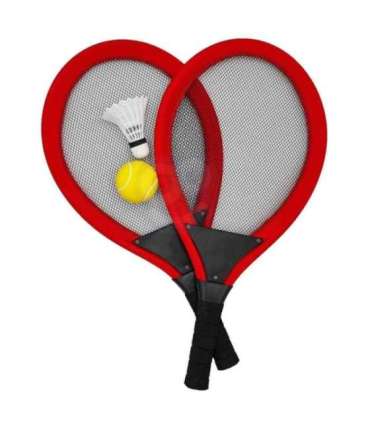 WOOPIE suured tennise- ja sulgpallireketid lastele — komplekt + pall/sulgpall