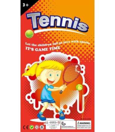 WOOPIE Suured tennise- ja sulgpallireketid lastele, komplekt + pall/sulgpall