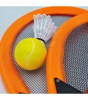 WOOPIE suured reketid tennisemängu ja sulgpalli jaoks lastele — komplekt + sulgpall