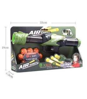 WOOPIE vahupallipüstol, automaatne viskaja, 9 tk.