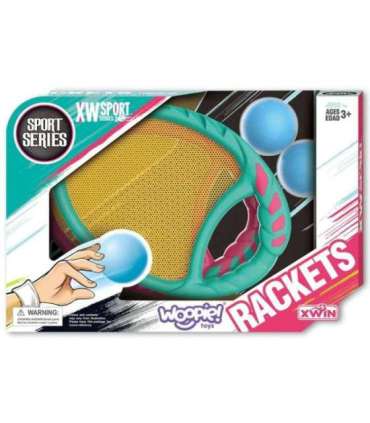 WOOPIE osavusmäng CATCH BALL — 2 reketit + 2 palli