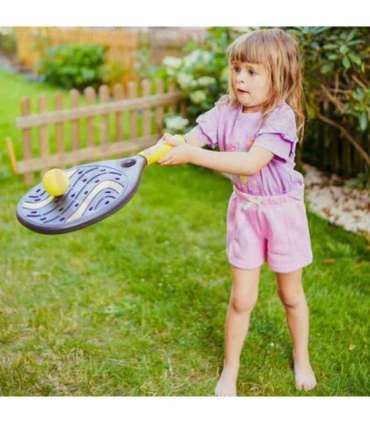 WOOPIE reket pehme vahtpalli ja sulgpalliga - komplekt randa ja aeda