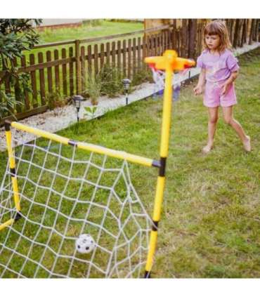 WOOPIE 2-ühes komplekt: korvpall ja jalgpalli värav + pallid ja pump