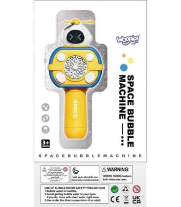 WOOPIE машинка «Астронавт» для мыльных пузырей — жёлтая