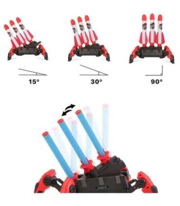 WOOPIE пускатель поролоновых ракет, 6 шт.