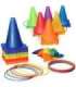 WOOPIE Набор для игр в саду 3 в 1: метание в цель, конусы, обручи, мешочки — 30 шт.
