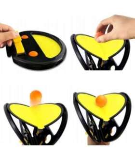 WOOPIE Catch Ball osavusmäng „viska ja püüa“ reket + 2 palli