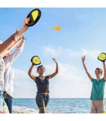 WOOPIE Catch Ball osavusmäng „viska ja püüa“ reket + 2 palli