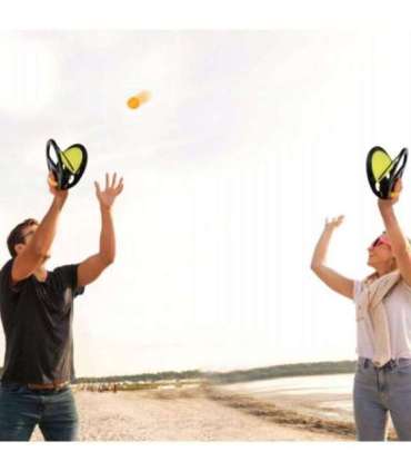 WOOPIE Catch Ball osavusmäng „viska ja püüa“ reket + 2 palli