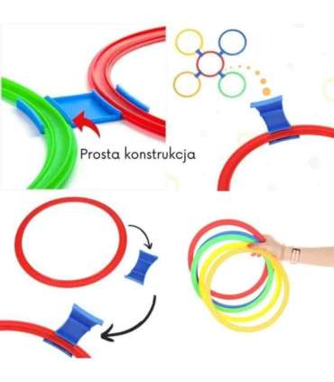 WOOPIE Игра в классики, набор для прыжков, кольца/обручи, 10 шт