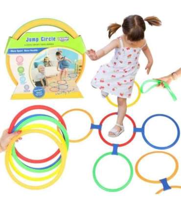 WOOPIE Игра в классики, набор для прыжков, кольца/обручи, 10 шт