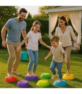 WOOPIE Kamienie Balansujące Świecące Sensoryczne Trening Równowagi 6 szt