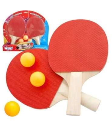 WOOPIE набор ракеток для настольного тенниса (пинг-понга) с 3 шариками