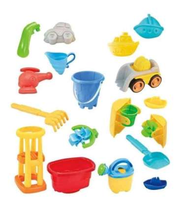 WOOPIE 2-ühes veemängulaud ja liivakast vesiveskiga, 14 tarvikut