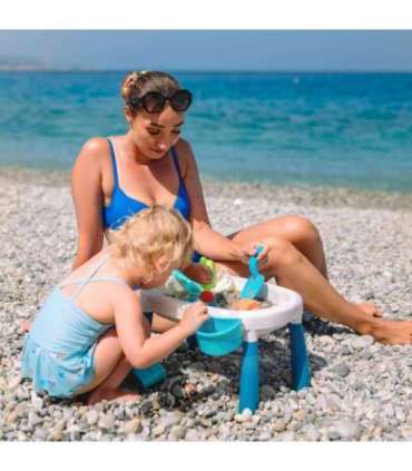 WOOPIE Veelaud 2-ühes liivakast, 7 osa.