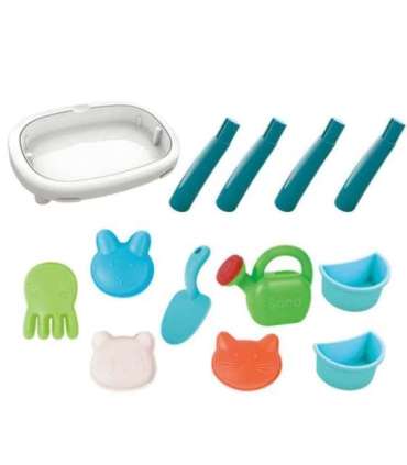 WOOPIE Водный столик 2 в 1 Песочница, 7 предметов.