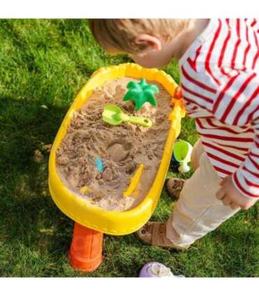 WOOPIE 2 в 1: водный столик и песочница — пиратский корабль, 8 аксессуаров.