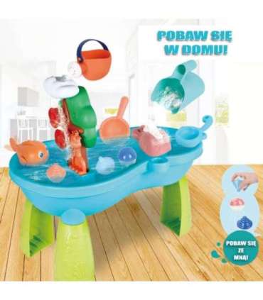 WOOPIE 2-в-1 водный столик и песочница с водопадом, 10 предметов