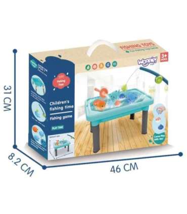 WOOPIE 3-ühes veelaud, liivakast, kalapüügimäng, 6 osa