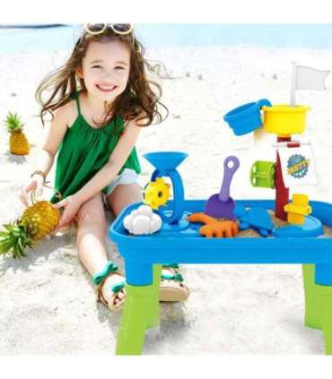 WOOPIE столик для воды 2 в 1 и песочница (пиратский корабль) с 6 аксессуарами