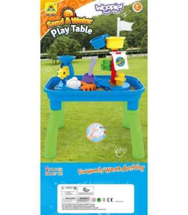 WOOPIE 2-ühes veelaud ja liivakast (piraadilaev) 6 aksessuaariga