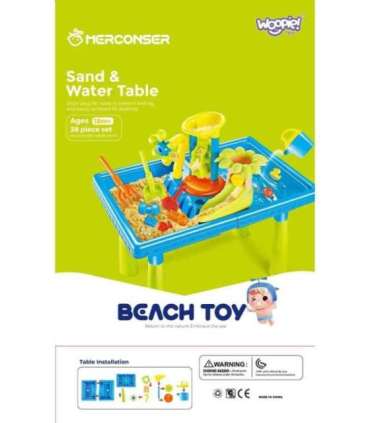 WOOPIE 2-в-1 водный стол и песочница Palma, 18 шт.