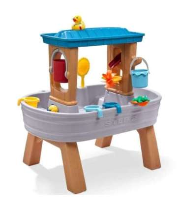 Step2 veelaud koos vihmuti, ämbri ja lehtriga + loomad