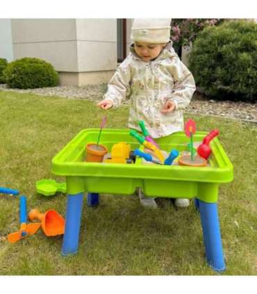 WOOPIE 2 в 1: водный столик и песочница, 13 аксессуаров