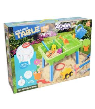 WOOPIE 2 в 1: водный столик и песочница, 13 аксессуаров