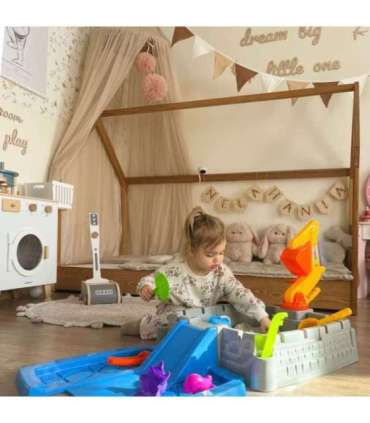 WOOPIE Портативная песочница в виде замка, закрывающаяся + 9 аксессуаров