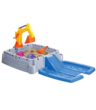 WOOPIE kaasaskantav lukustatav lossilaadne liivakast + 9 tarvikut