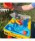WOOPIE водный столик 2-в-1 и песочница — строительная площадка + 4 машинки (12 элементов)