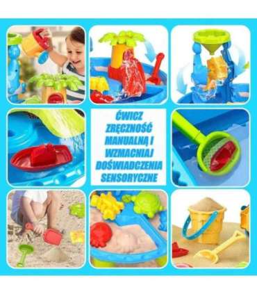 WOOPIE 2-ühes veelaud ja liivakast koos tooliga — veepark delfiiniga