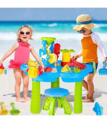 WOOPIE Водный столик 2 в 1 — песочница с креслом, аквапарк с дельфином