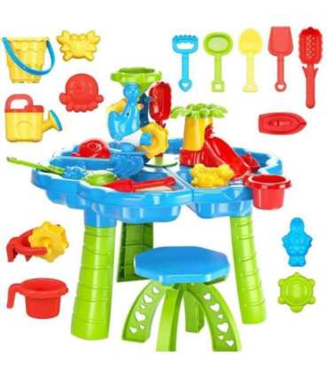 WOOPIE 2-ühes veelaud ja liivakast koos tooliga — veepark delfiiniga