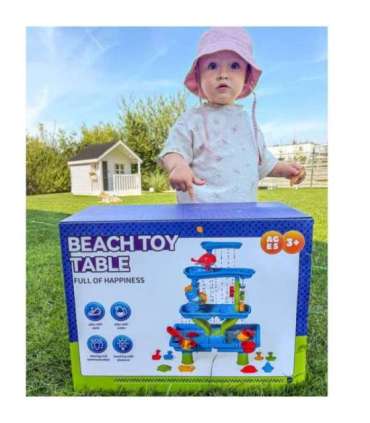 WOOPIE 4-ühes veelaud ja liivakast veejuga XL 4-tasandiline delfiin