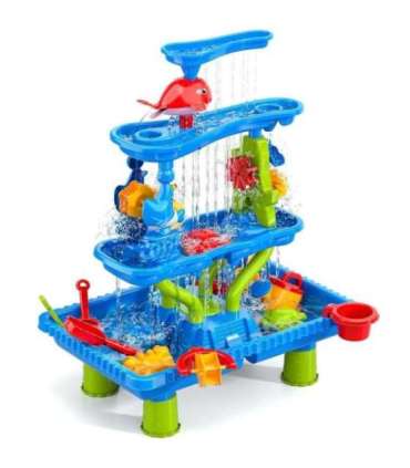 WOOPIE 4-ühes veelaud ja liivakast veejuga XL 4-tasandiline delfiin