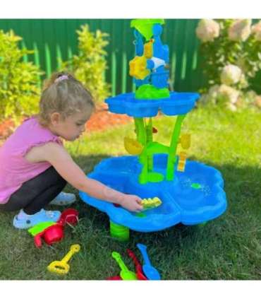 WOOPIE 2-в-1 водный столик - песочница и фонтан, XXL аквапарк с дельфином