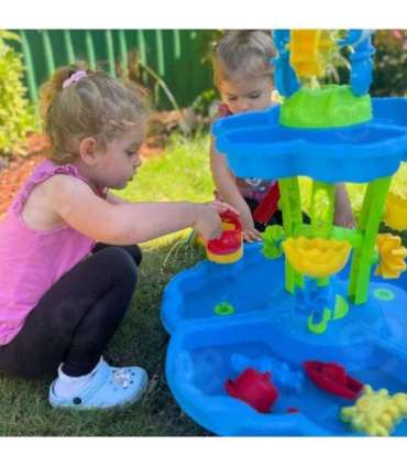 WOOPIE 2-ühes veelaud - liivakast ja purskkaev, XXL veepark delfiiniga