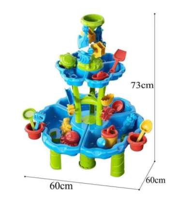 WOOPIE 2-ühes veelaud - liivakast ja purskkaev, XXL veepark delfiiniga