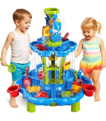 WOOPIE 2-в-1 водный столик - песочница и фонтан, XXL аквапарк с дельфином