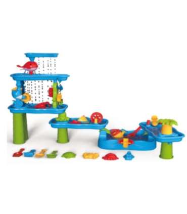 WOOPIE Огромный аквапарк водный стол 6 в 1 песочница водопад водная трасса 6-уровневый модульный