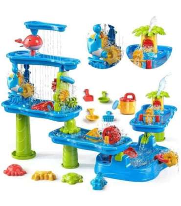 WOOPIE Suur akvapark veelaud 6-ühes liivakast veejuga veerada 6-astmeline moodulne