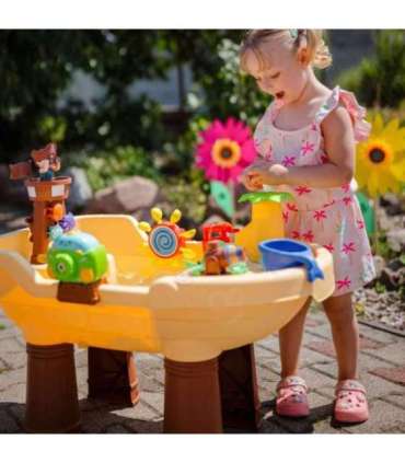 WOOPIE 2-ühes veelaud ja liivakast — XL piraadilaev mullimasinaga