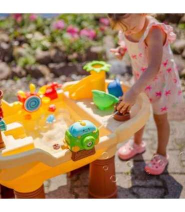 WOOPIE 2-ühes veelaud ja liivakast — XL piraadilaev mullimasinaga