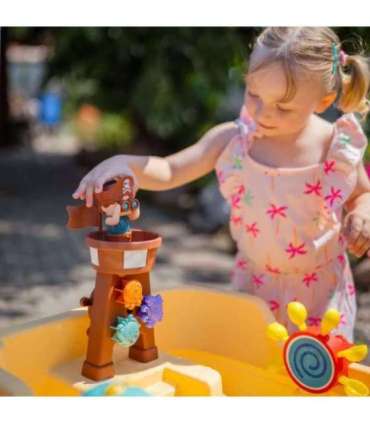 WOOPIE водный столик 2 в 1 и песочница — XL пиратский корабль с машинкой для мыльных пузырей