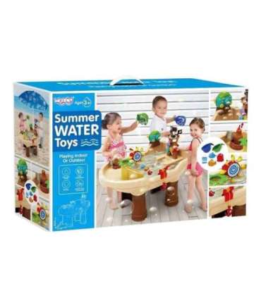 WOOPIE водный столик 2 в 1 и песочница — XL пиратский корабль с машинкой для мыльных пузырей