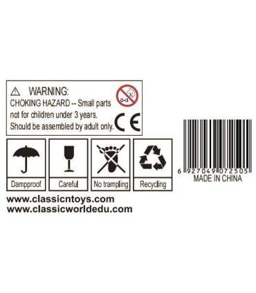 CLASSIC WORLD Цветные ведерки 8 шт.